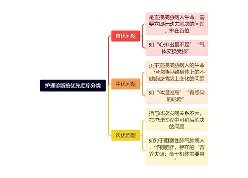 护理诊断按优先顺序分类