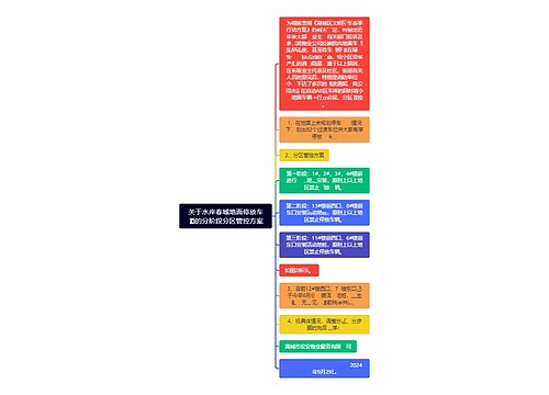 关于水岸春城地面停放车辆的分阶段分区管控方案