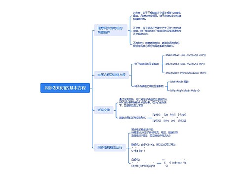 同步发电机的基本方程