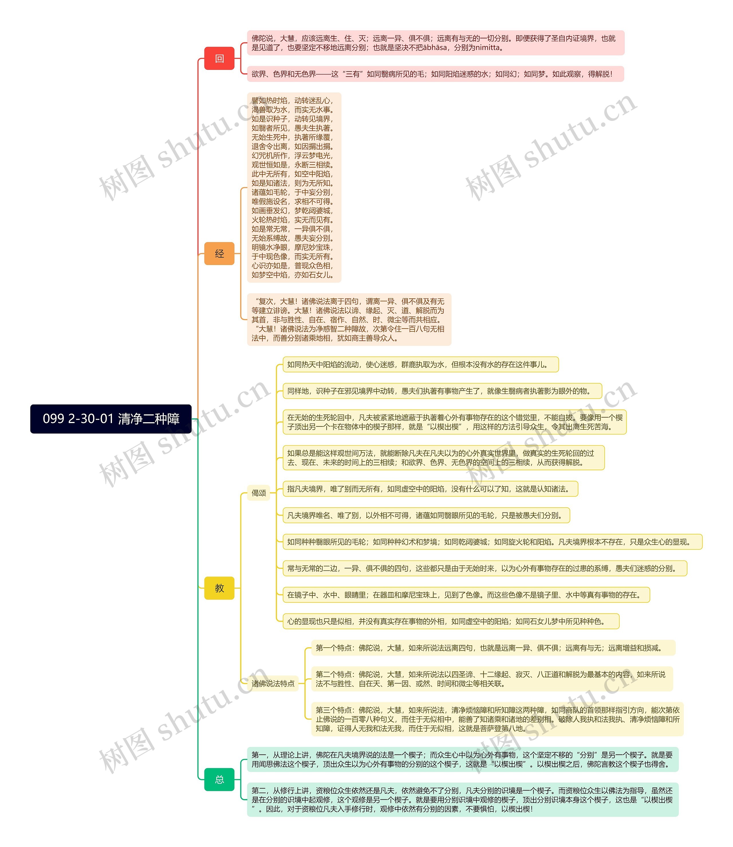 099 2-30-01 清净二种障思维导图