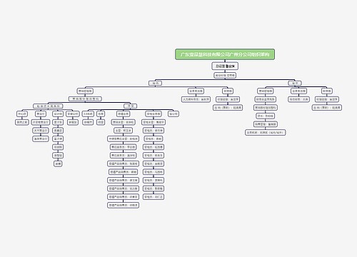 广东壹品慧科技有限公司广州分公司组织架构思维导图