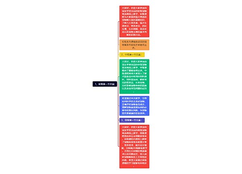 1、初级第一节文案: