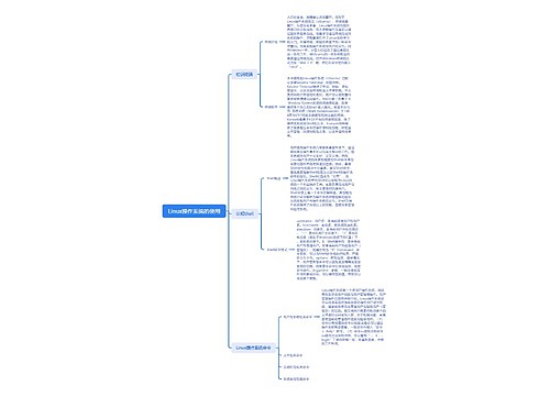 Linux操作系统的使用思维导图