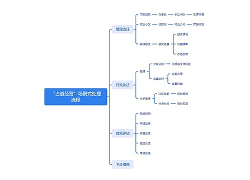 ﻿“占道经营”场景式处理流程