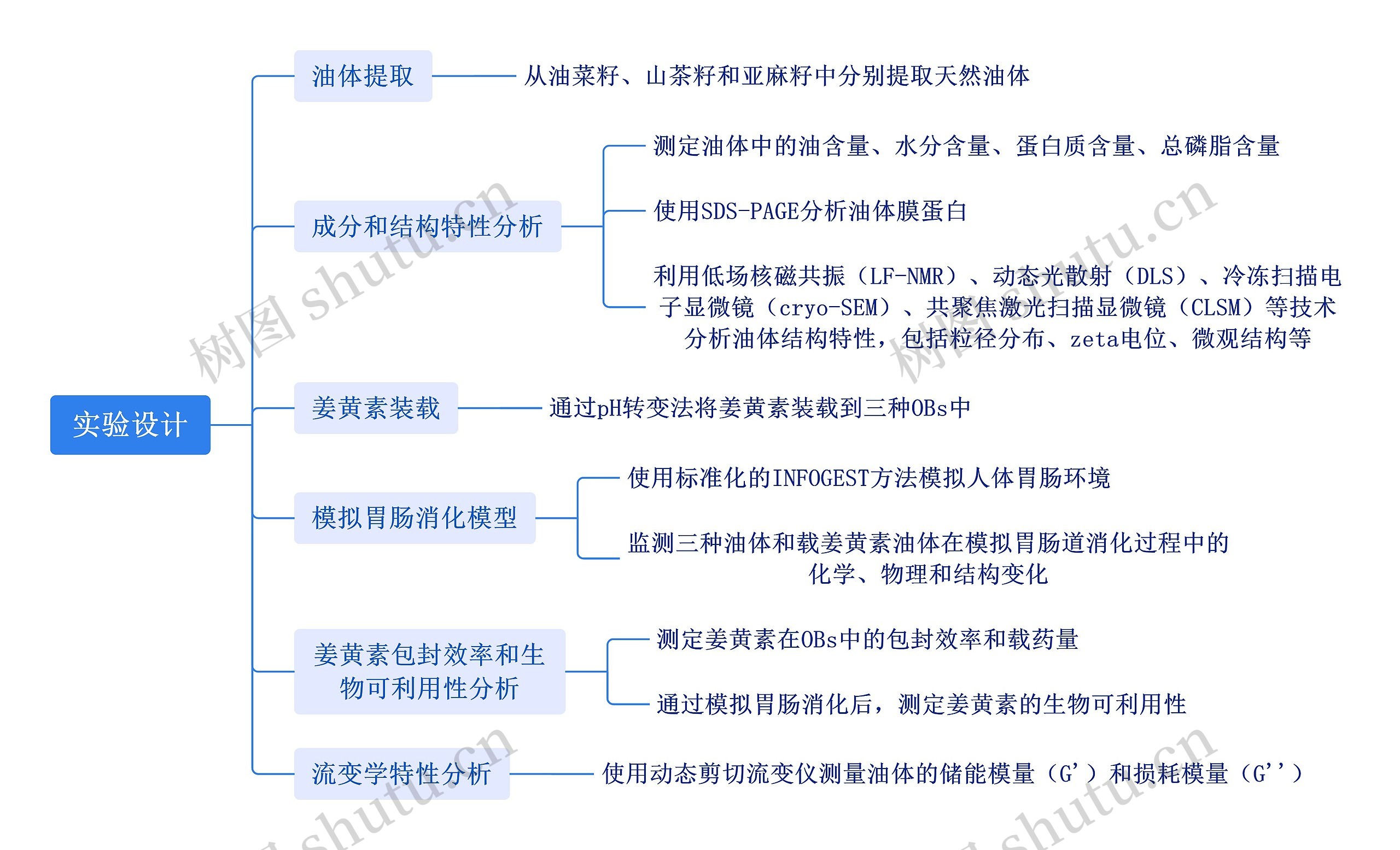 实验设计思维导图