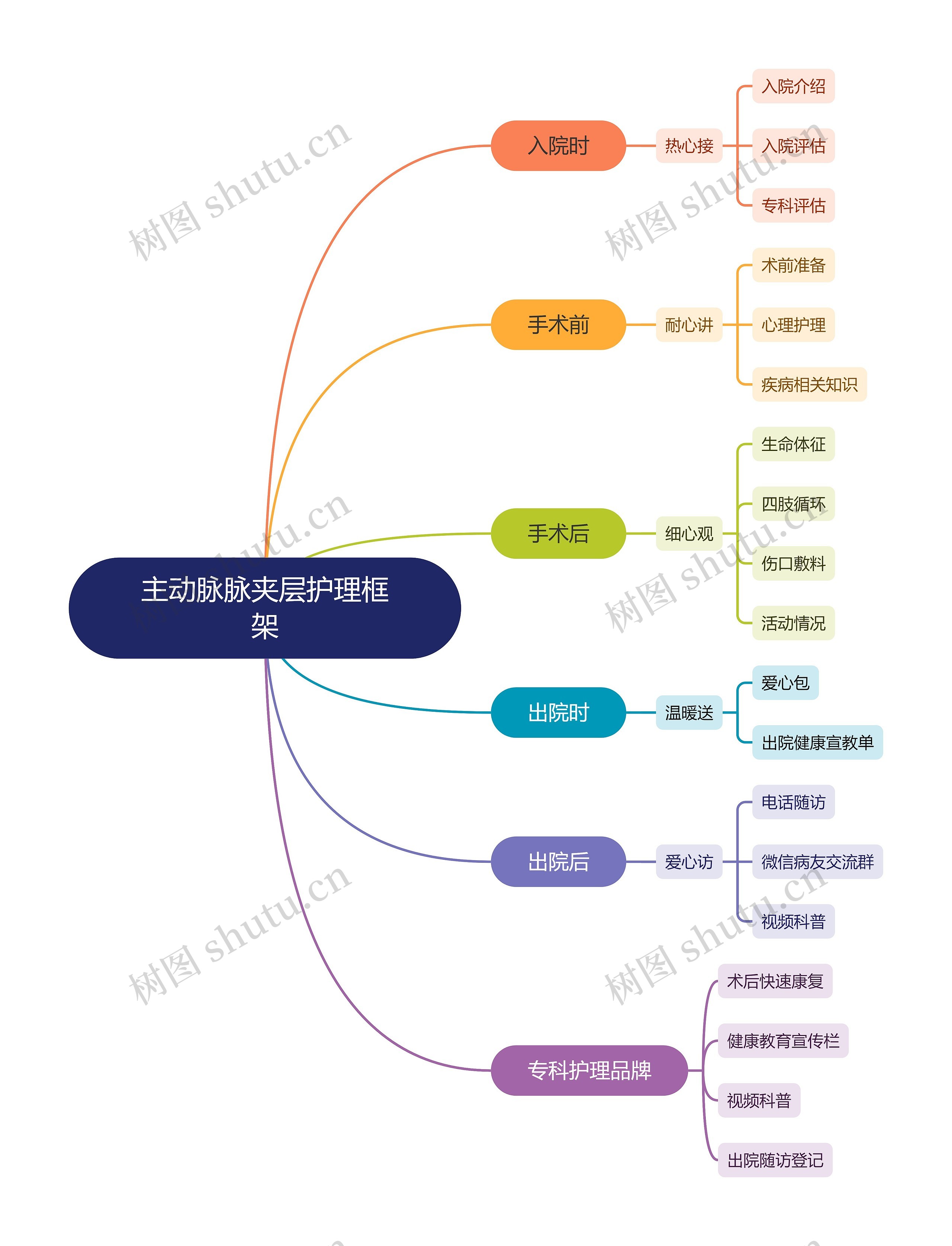 主动脉脉夹层护理框架