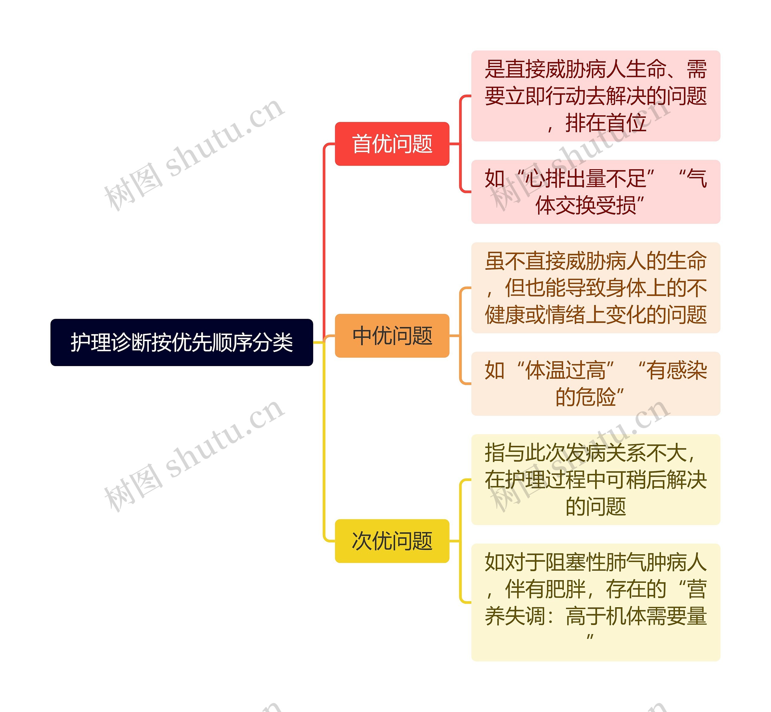 护理诊断按优先顺序分类