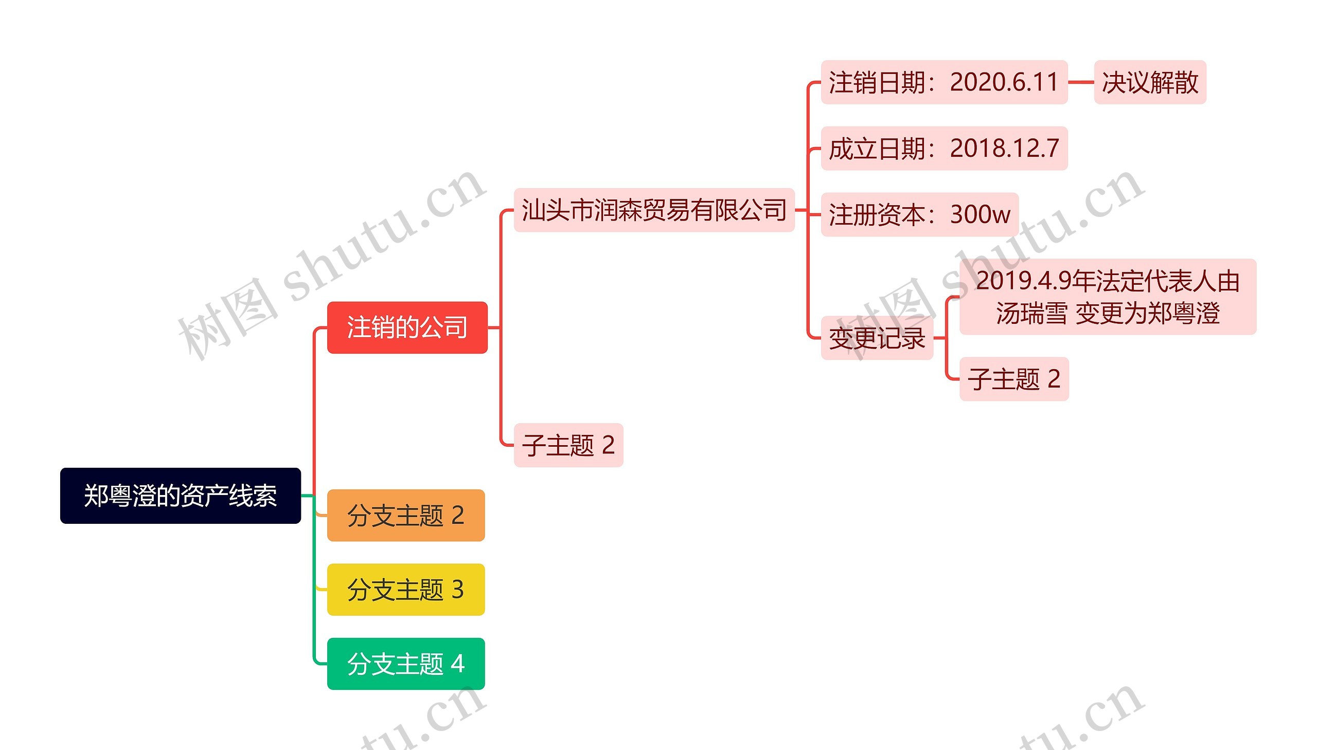 郑粤澄的资产线索