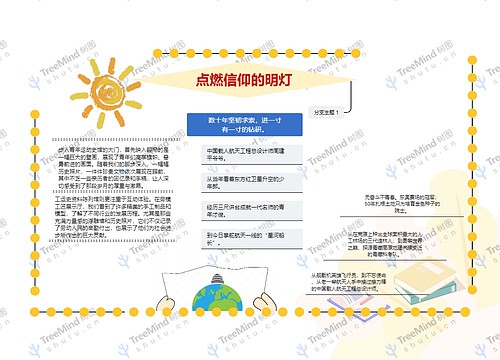 开学第一课手抄报思维导图