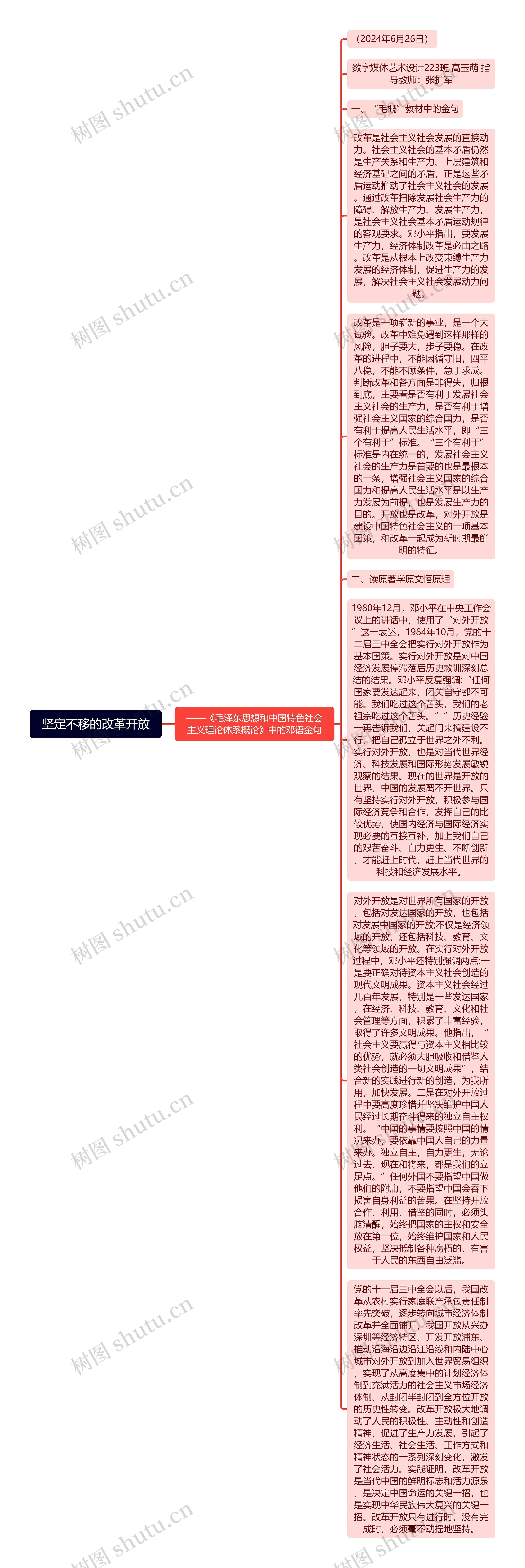 坚定不移的改革开放