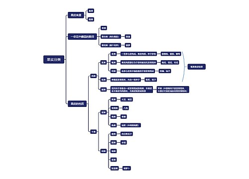 ﻿果实分类思维导图
