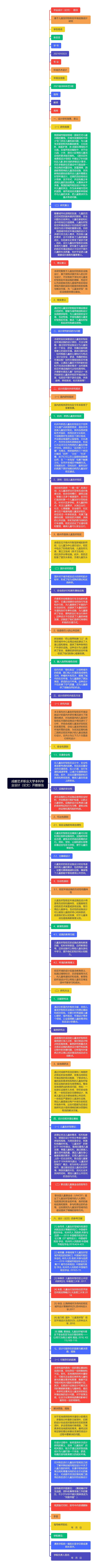 成都艺术职业大学本科毕业设计（论文）开题报告