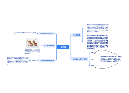 电容器思维导图