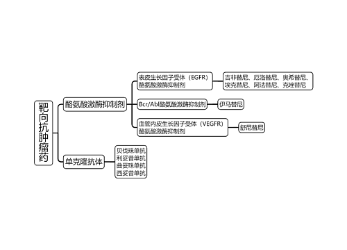 ﻿靶向抗肿瘤药思维导图