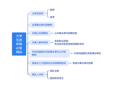 大学生进体制必备网站