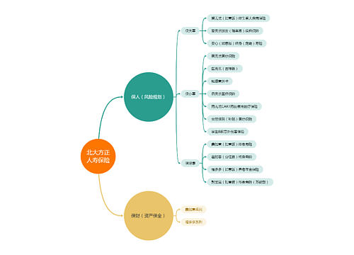 ﻿北大方正人寿保险思维导图