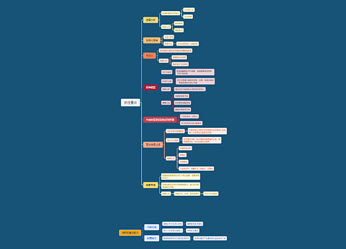 抓住重点思维导图