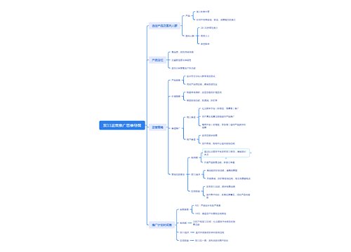 双11运营推广思维导图