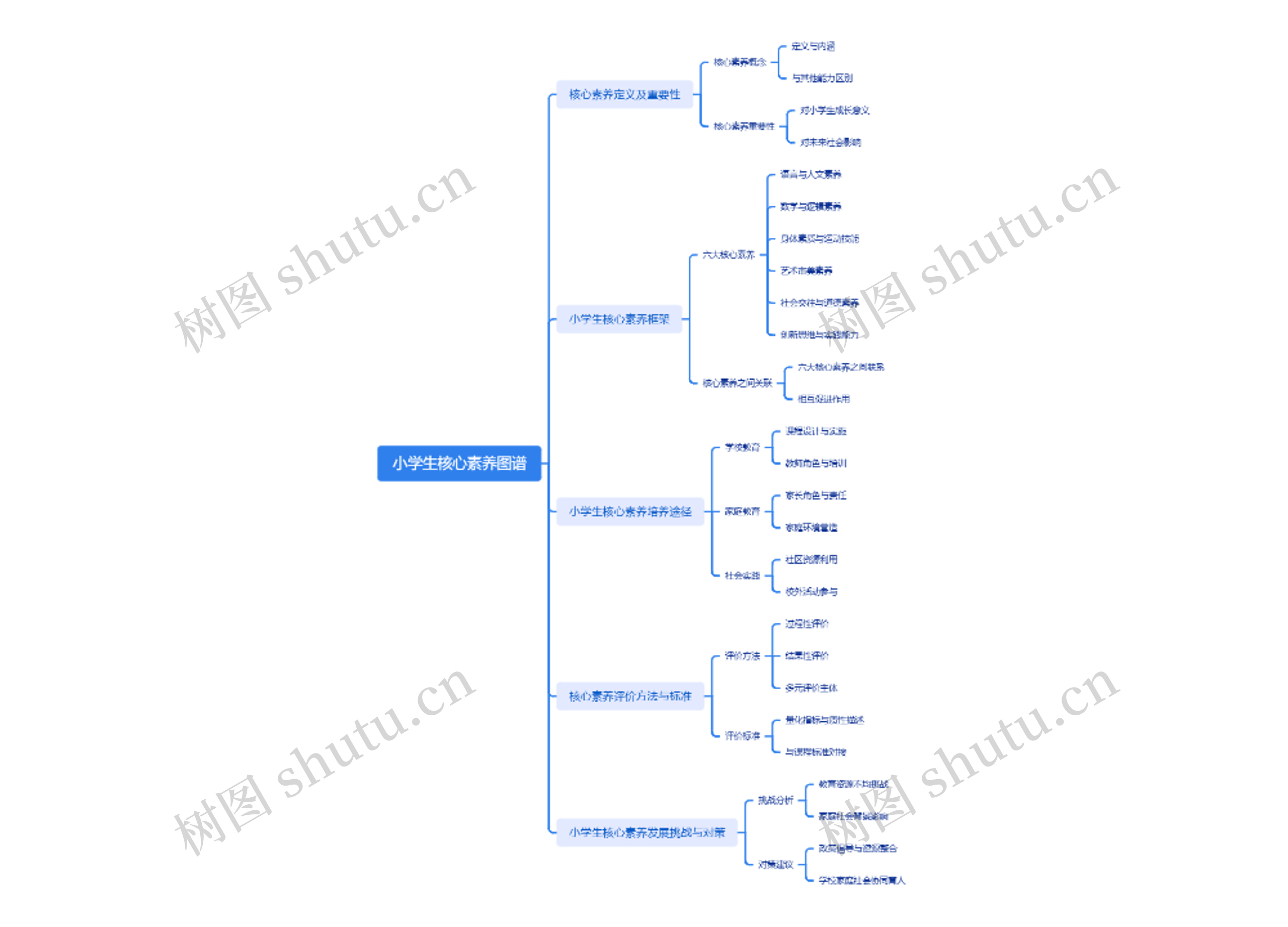 小学生核心素养图谱