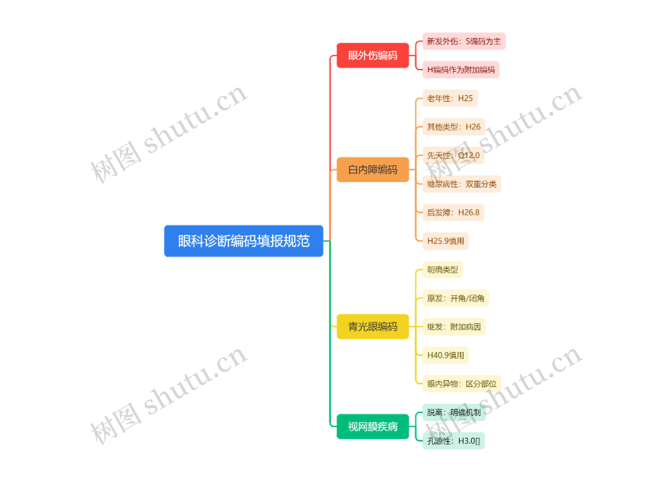 眼科诊断编码填报规范