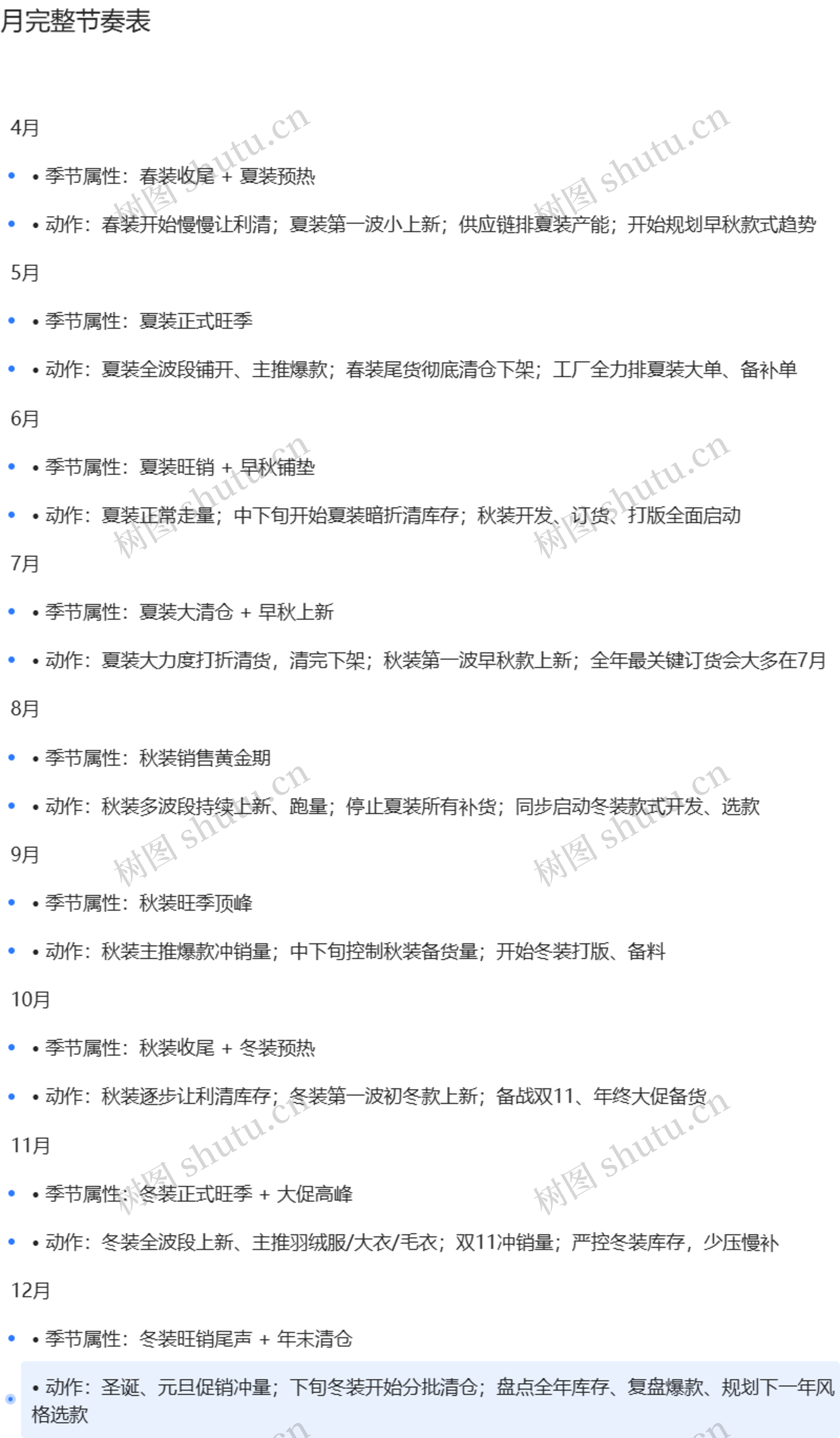 年度节凑表