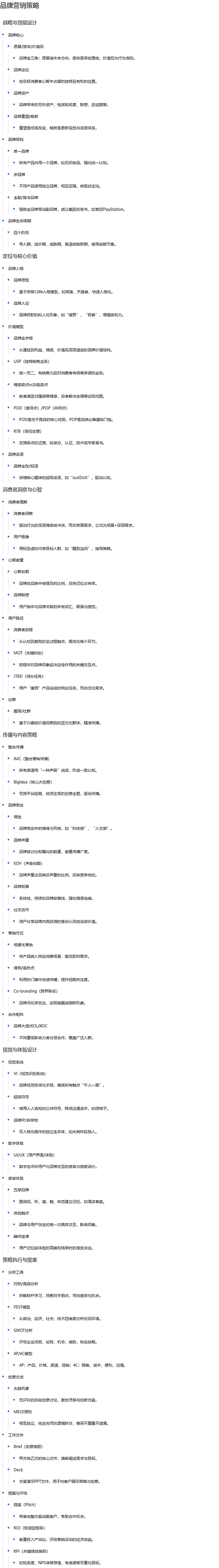 品牌营销策略